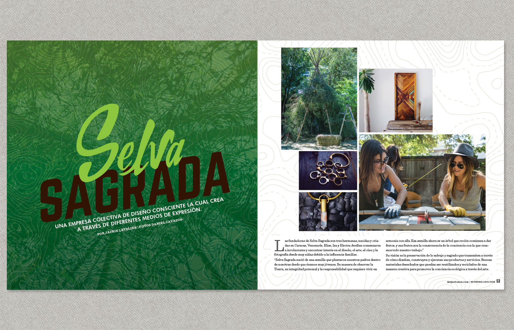 MUJER Winter 2015 Selva Sagrada Spread