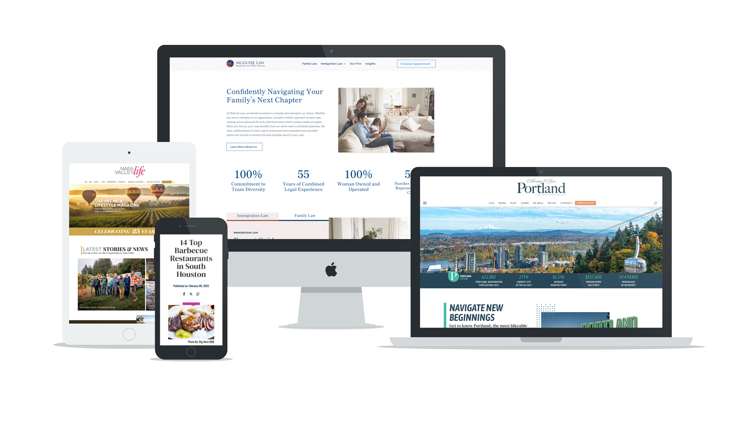Main Web Computer mock up graphic