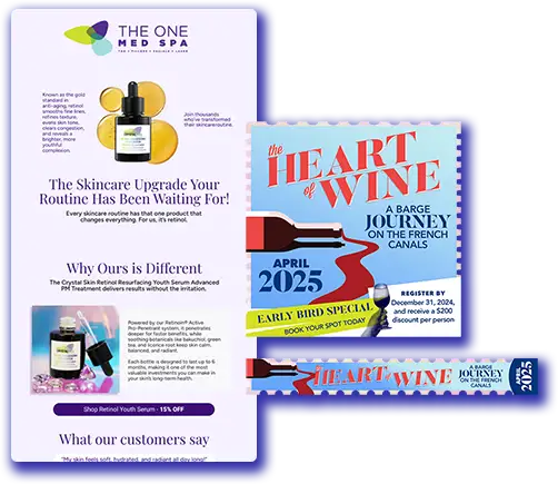 e-newsletter and web ad campaign