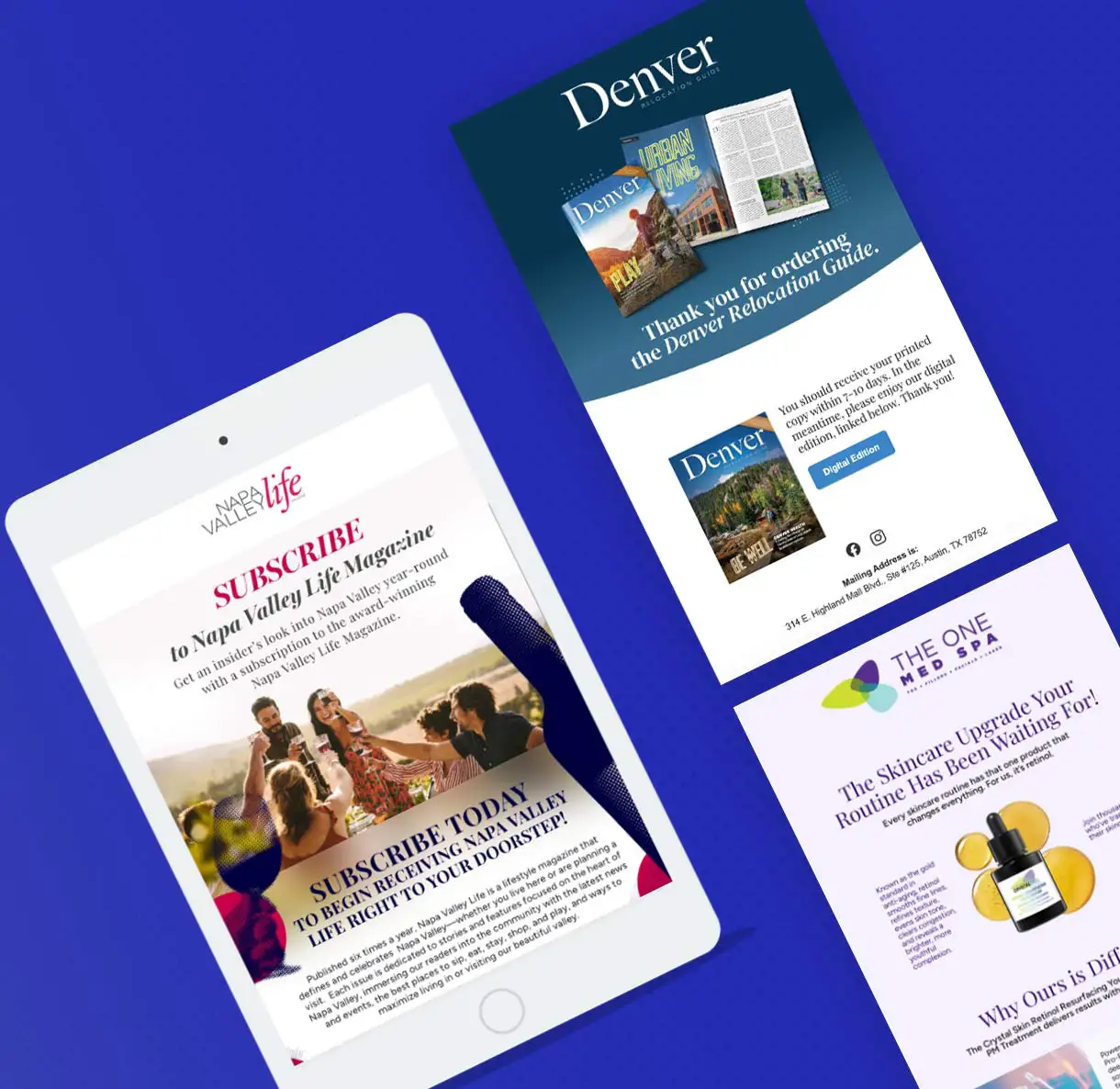 samples of e-newsletters