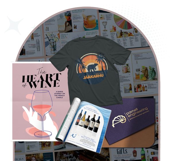 Collage of Print designs