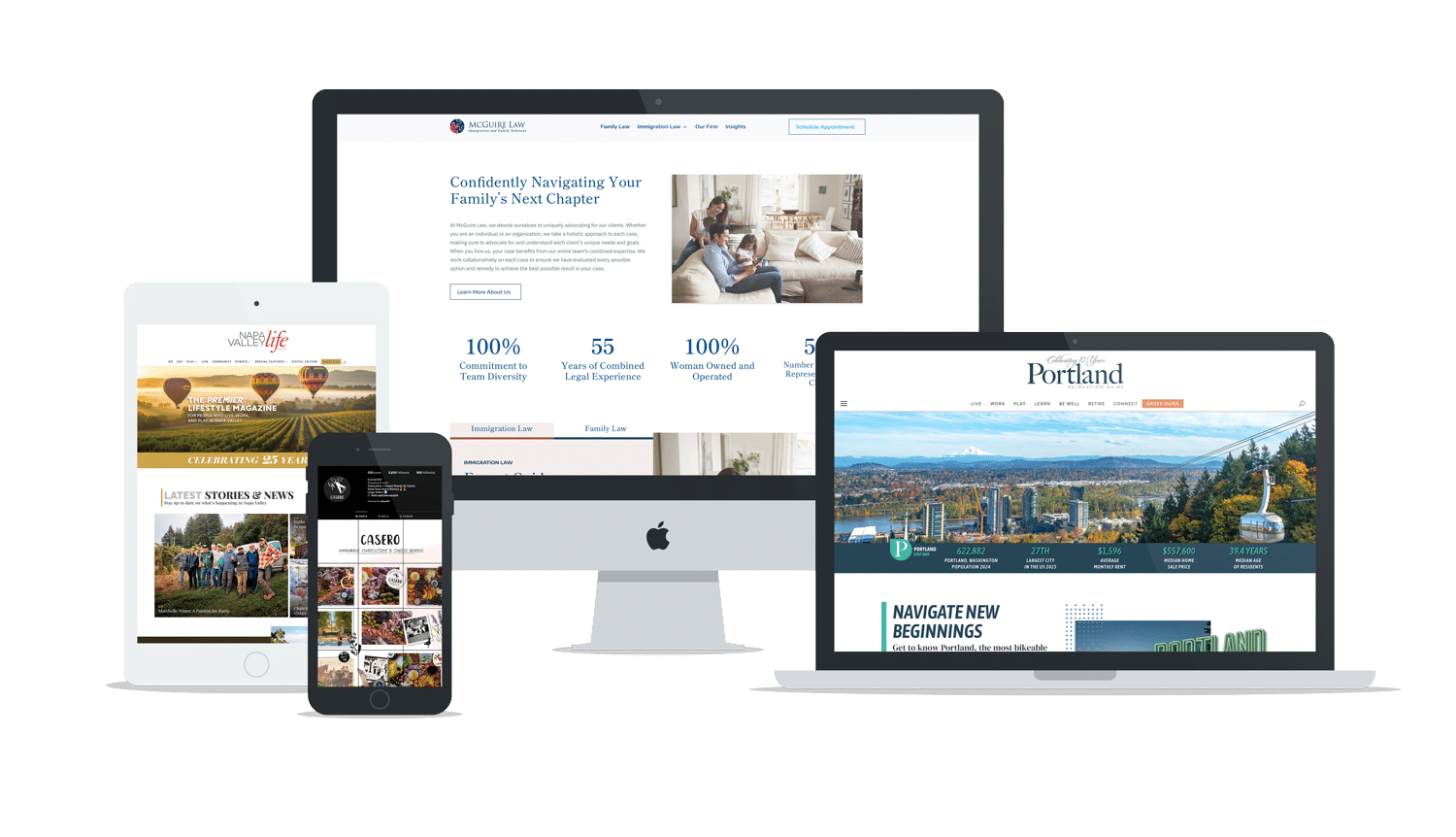 Main Web Computer mock up graphic